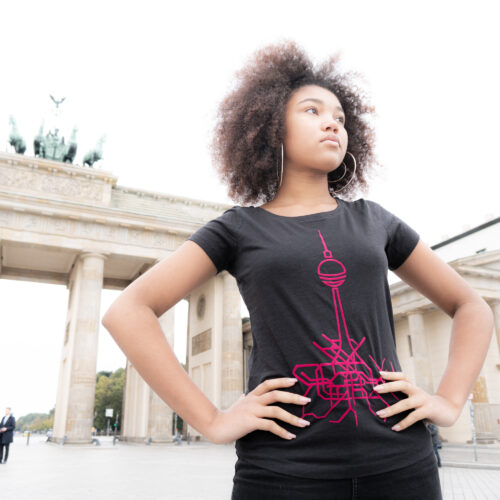 Shirt SlubT Women – Berlin Roots Outline